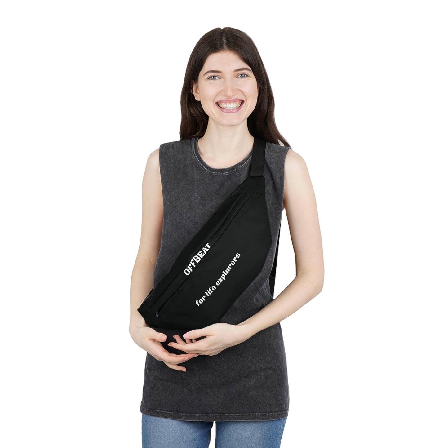 Black OFFBEAT Large Fanny Pack for travel