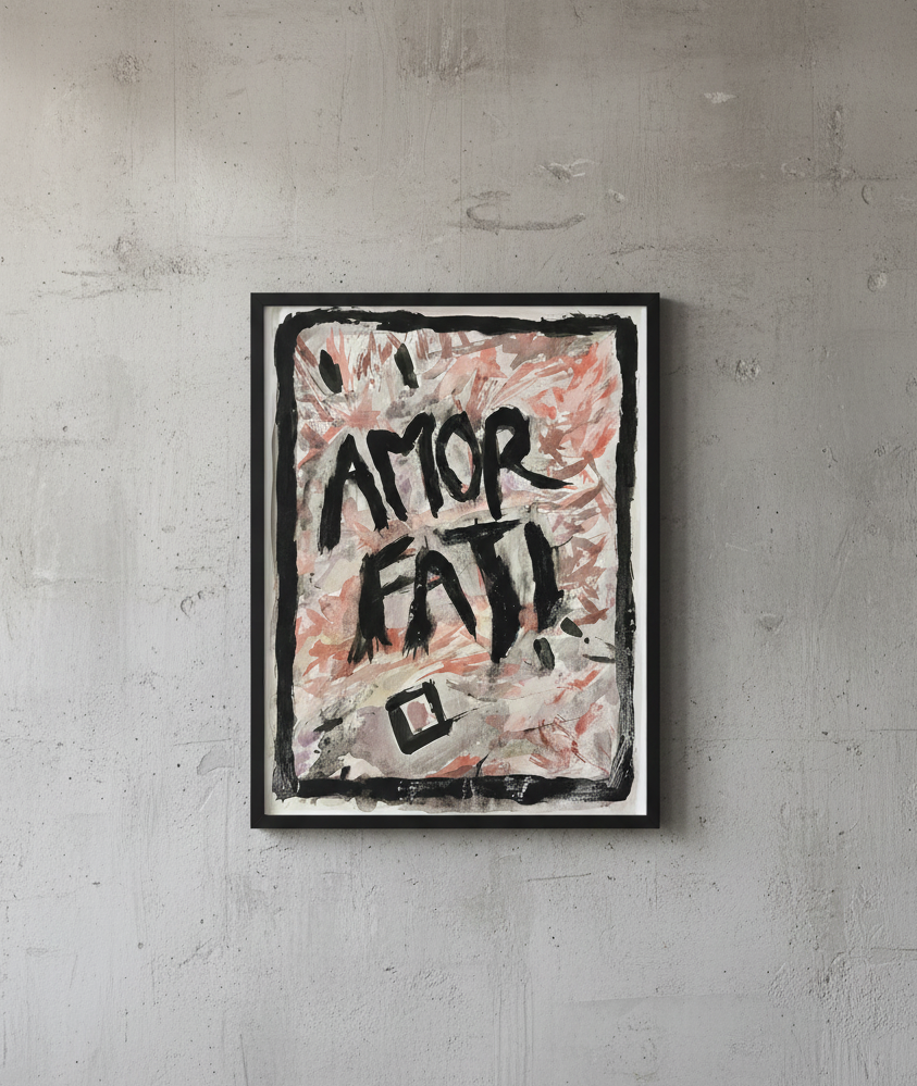 "AMOR FATI" SMALL PAINTING