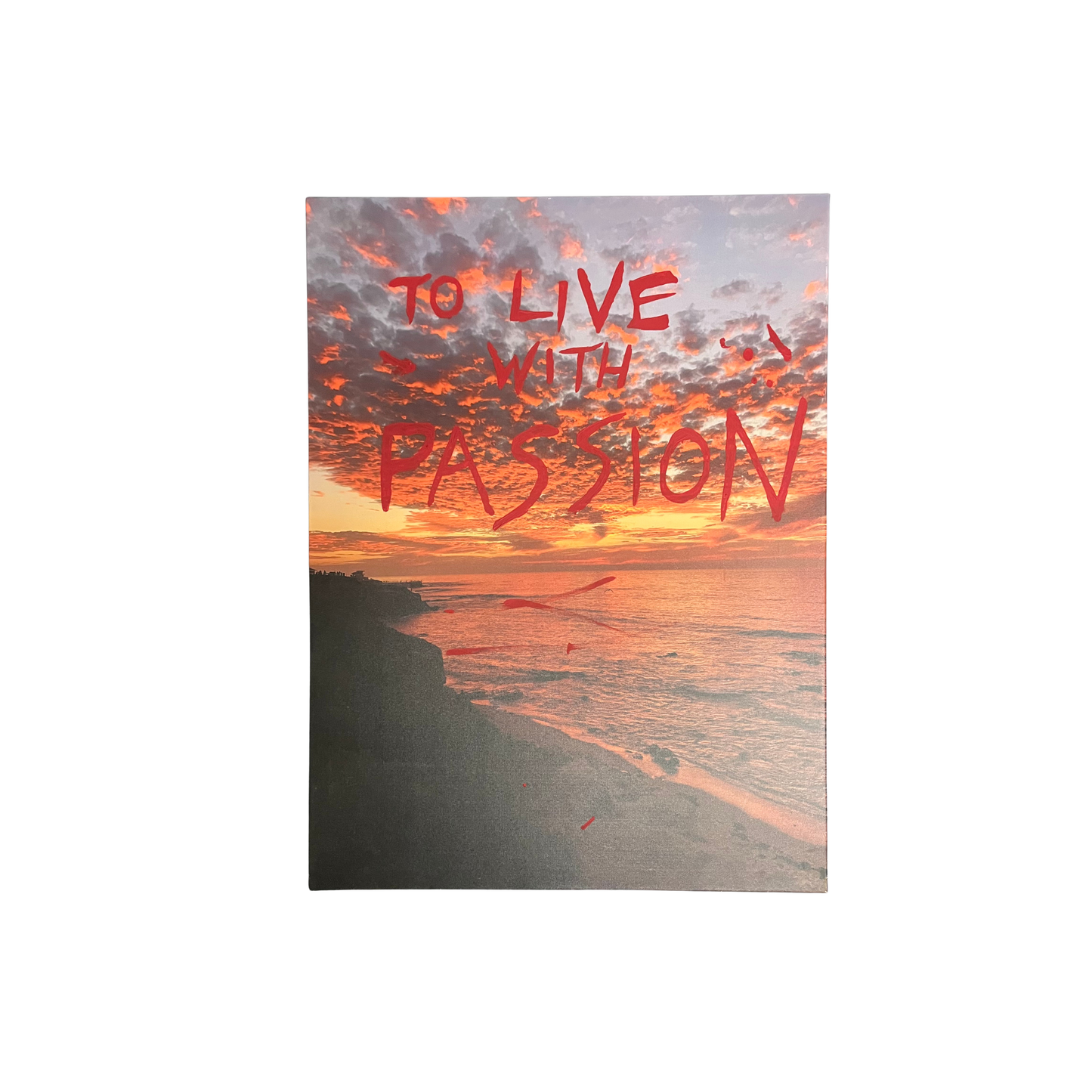 "TO LIVE WITH PASSION" XL PAINTING BY OFFBEAT STUDIOS